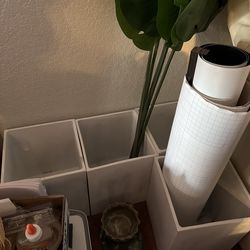 Marble pattern plant pots