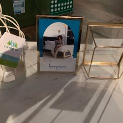 Picture Frames And Bird Cage With Tea Light