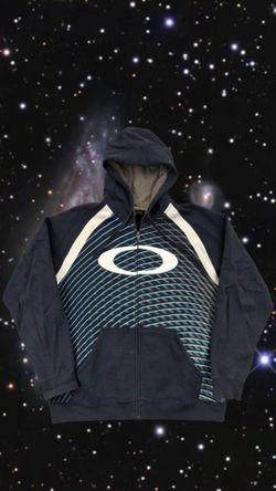 Vintage Oakley Sweatshirt Mens XL Surf Software International Zip Up Hoodie Y2K