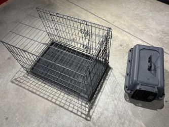 Metal Pet Crate W/divider Wire Form Panel.