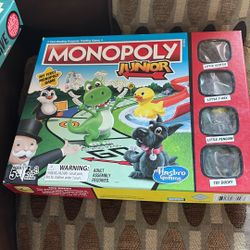 Junior Monopoly And Detective Board Games 