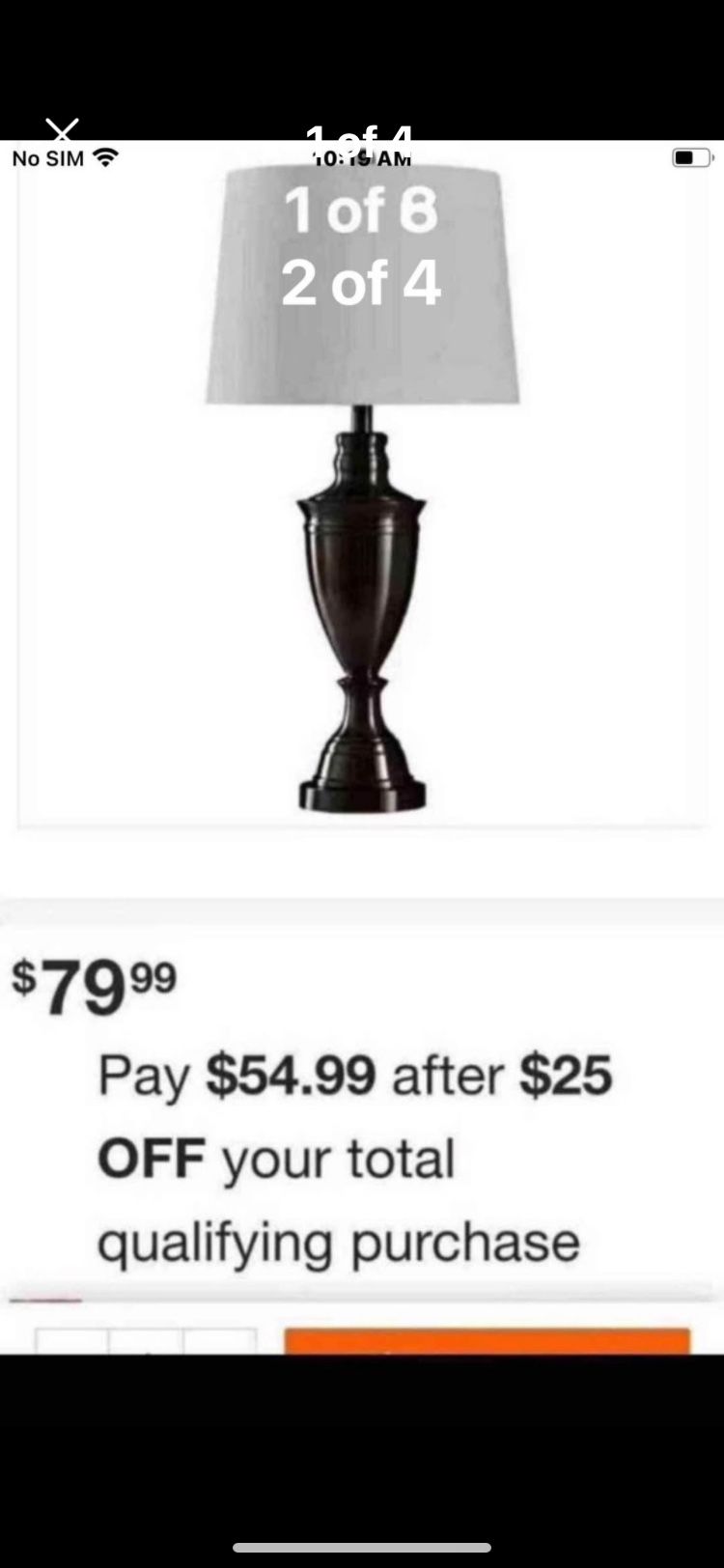 New Two Lamp $40 For Both