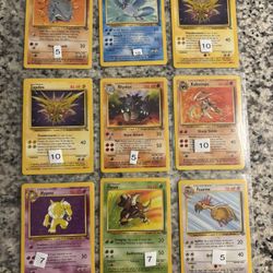 1999 Original Base Set Pokemon Cards