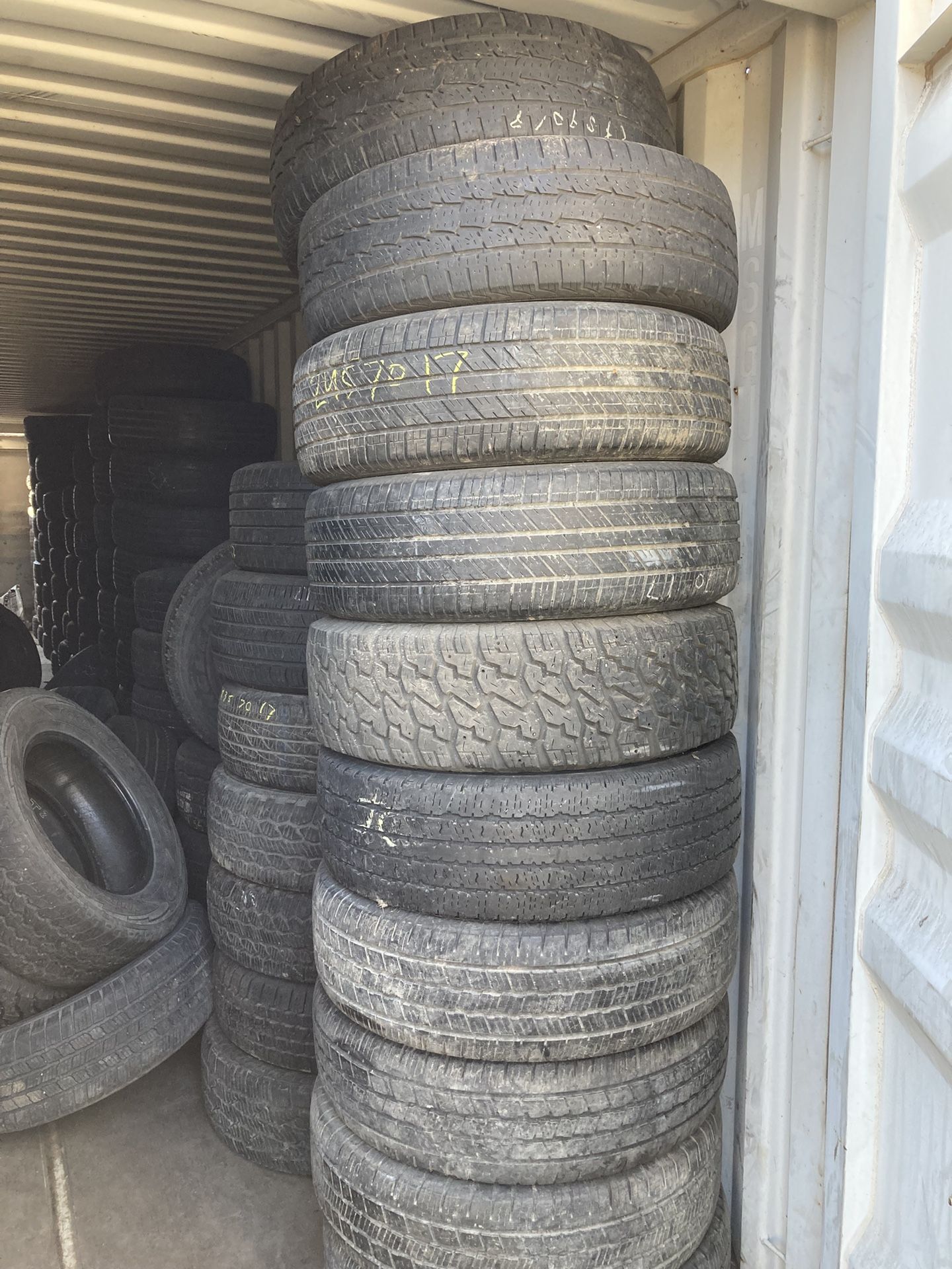 Various 17 Inch Tires For Sale