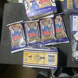 2025-26 Topps Basketball Lot(6) 2 Blasters And 4 Fat Packs