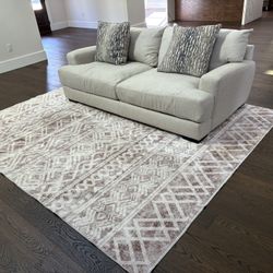 LIKE NEW! Three-Seater Sofa (Used Only 3 Months) + FREE  Rug