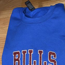 Women’s Buffalo Bills Glitter embroidery sweatshirt 