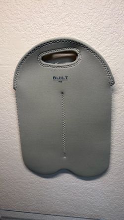 BUILT NY Insulated Neoprene 2-Bottle Wine Tote Carrier