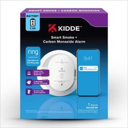 AA Battery-Powered Smart Smoke and CO Detector -NEW (3400/4)