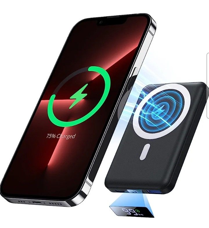 Wireless Power Bank, Yiisonger Slim 10000mAh Magnetic Portable Charger 22.5W PD