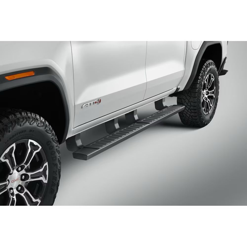 Crew Cab 5 Inch Rectangular Assist Steps in Black