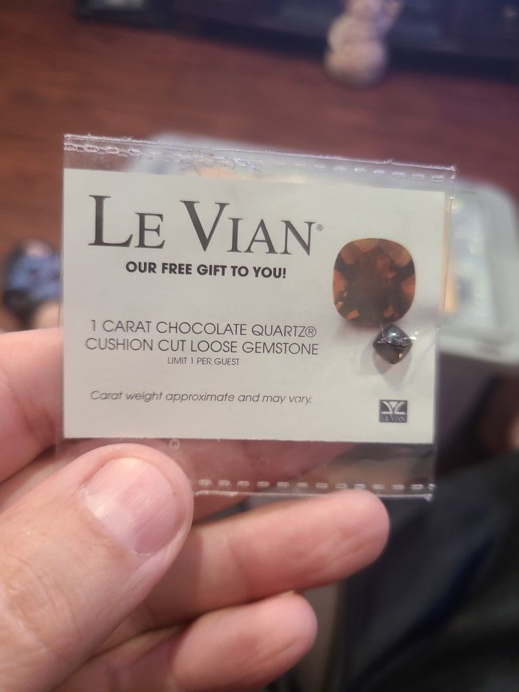 Le Vian Loose 1 Carat Portuguese Cushion Cut Chocolate Quartz Gemstone