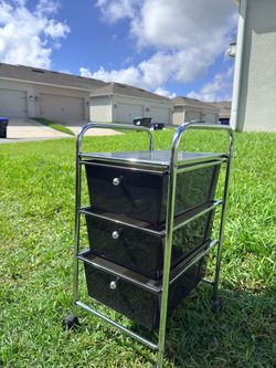 3-Drawer Rolling Storage Cart