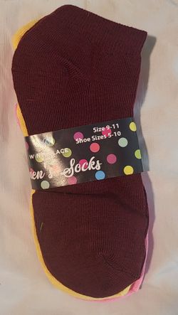 3 Pairs Of Low Cut Ankle Socks