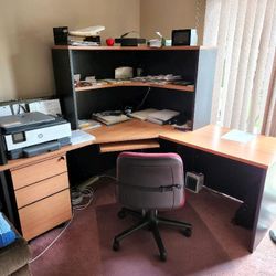 Desk And Chair For Sale $200 Or Best Offer