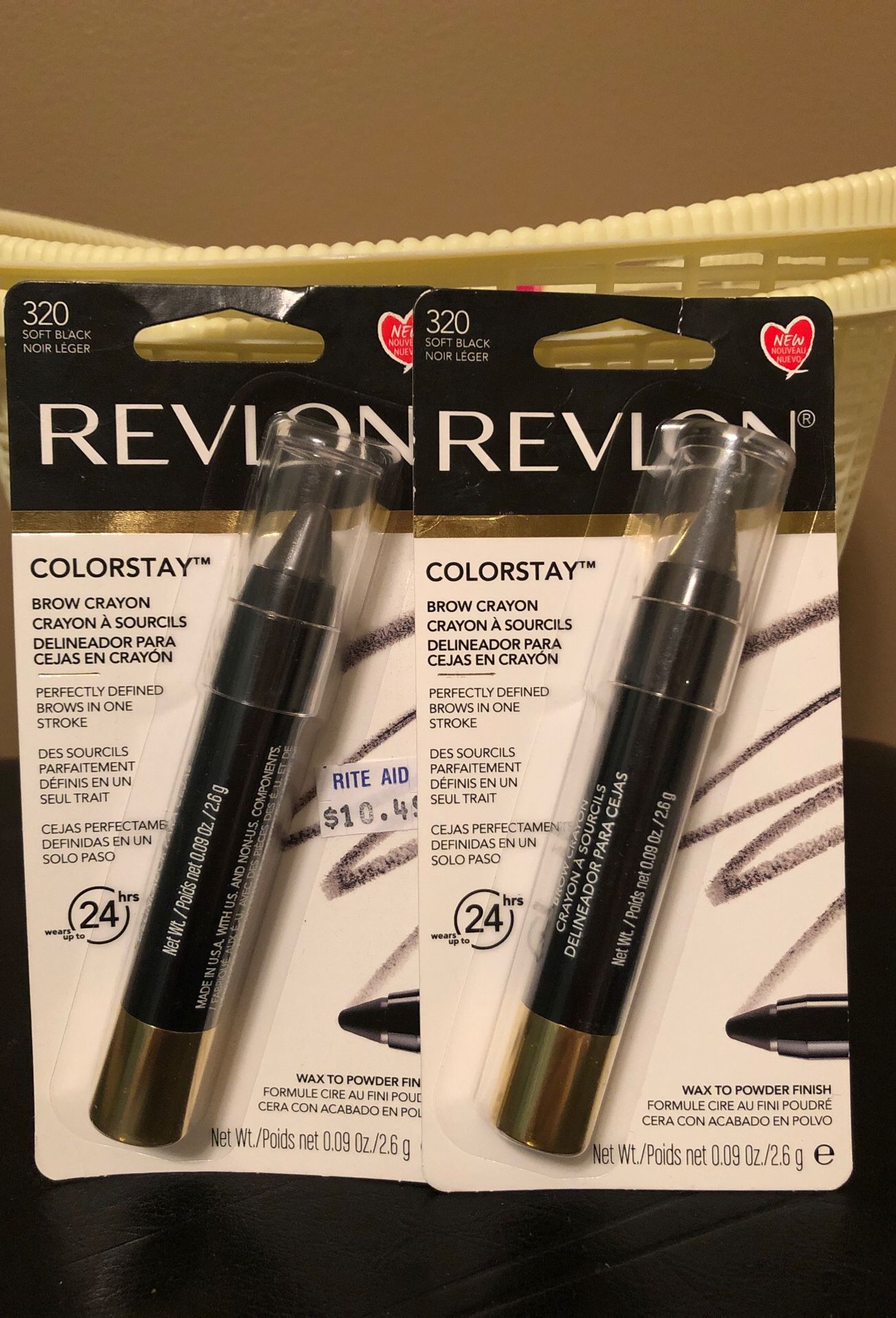 Revlon colorstay soft black brow crayon $2 each