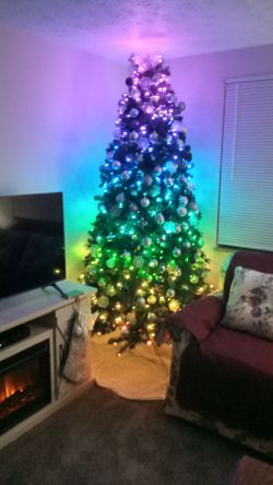 7ft Twinkley Rainbow Christmas Tree