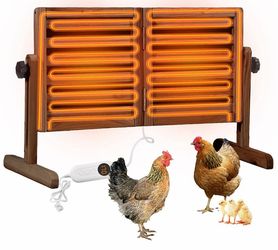 AIR7035 Chicken Coop Heater | Brooder Heater with 360° Rotatable Panel - Brown
