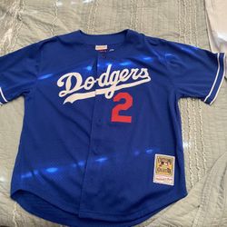 Authentic Tommy Lasorda Los Angeles Dodgers 1995 Button Front Jersey