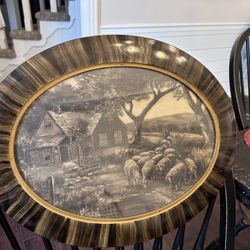 Antique Tiger Wood Art Frame 