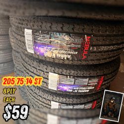Trailer Tires ST 205 75 14 $59 EACH 