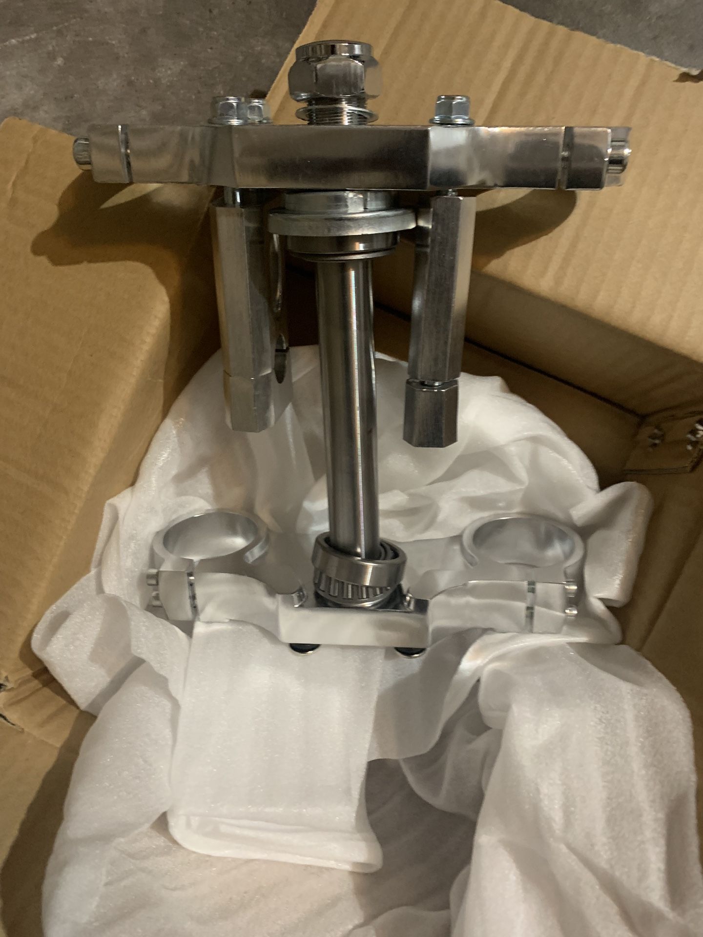 Triple Tree And Shocks For Dirt Bike