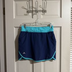 Adidas Golf Rangewear Women's Skort Skirt Stretch Pockets Blue Size XS