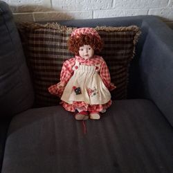 PRETTY porcelain GIRL doll 