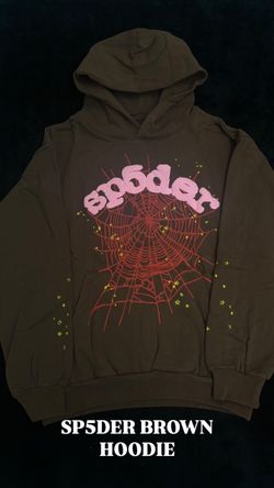 Sp5der Brown Hoodie