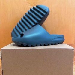 Adidas Yeezy Slide Slate Grey Size 10 Mens ID2350 Brand New 