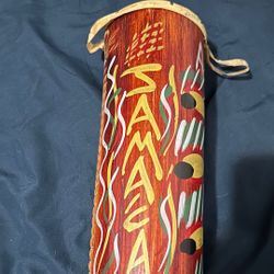 Authentic Jamaica Hand Drum Made Of Bamboo