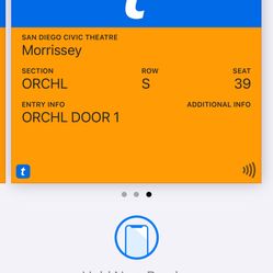 Morrissey Orchestra Floor Seats