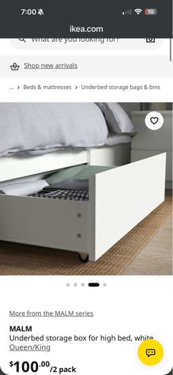 Ikea bed drawer