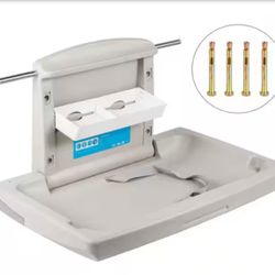 Horizontal Baby Changing Table Wall-mounted Baby Diaper Changing Station Vertical Fold Down Baby Changing Table