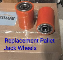 New pair of pallet jack wheels