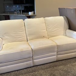 Couch Three persons in white reclining