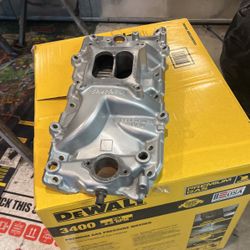 Edelbrock Dual Plane Performer Rpm # 7161 Better Than New  Refinished Big Block Oval Port Chevy 
