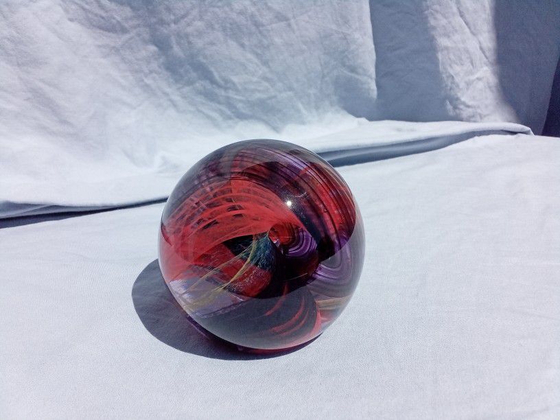 Glass Paperweight Made in Scotland