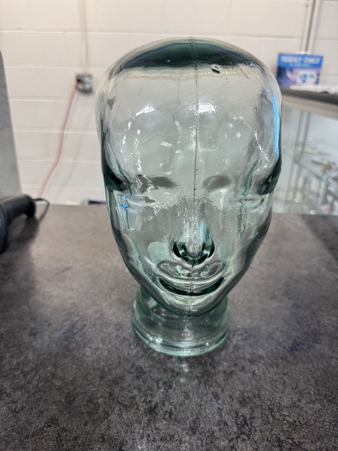 Glass Mannequin Head