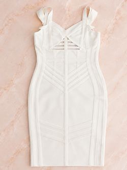 White bandage dress