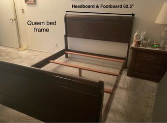 Sleigh bed frame