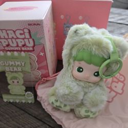 Green Apple Flavor Hacipupu Plush Gummy Bear Confirmed Box