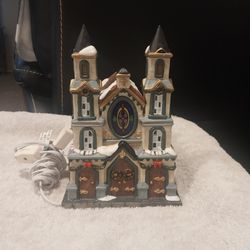 Vintage Porcelain Church Lighthouse