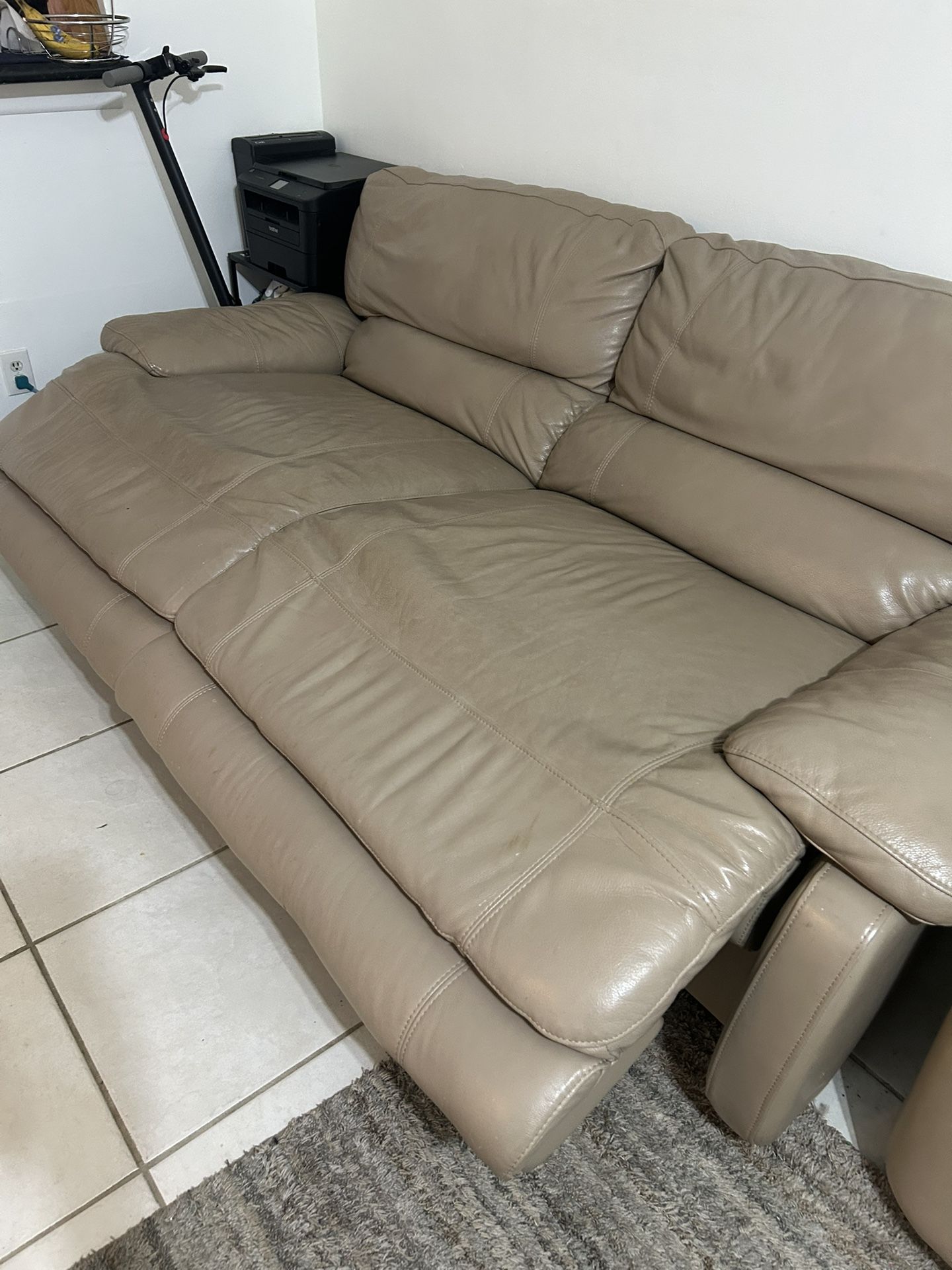 Electric Recycling Leather Couch/ Sofa