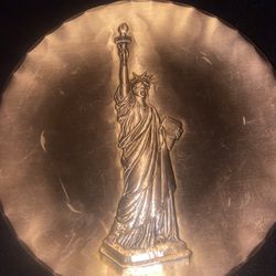 Solid Copper Statue Liberty Display Hangin Plate