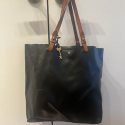 Fossil Black Leather Purse 