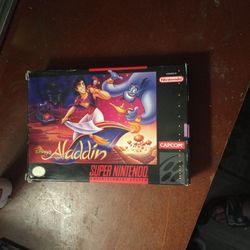 Aladdin For SNES Inbox With Manual And Cheat Codes