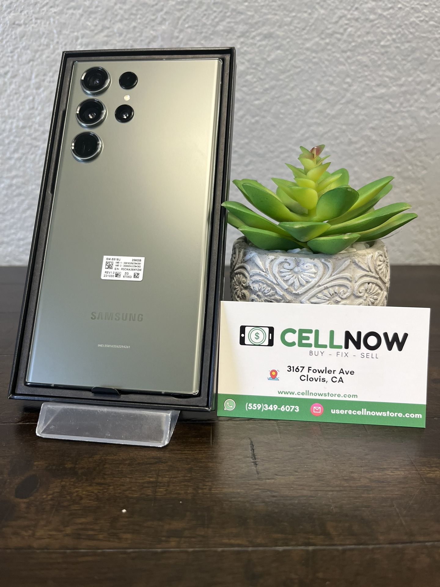 Samsung Galaxy S23 Ultra AT&T 256GB Green - Open Box