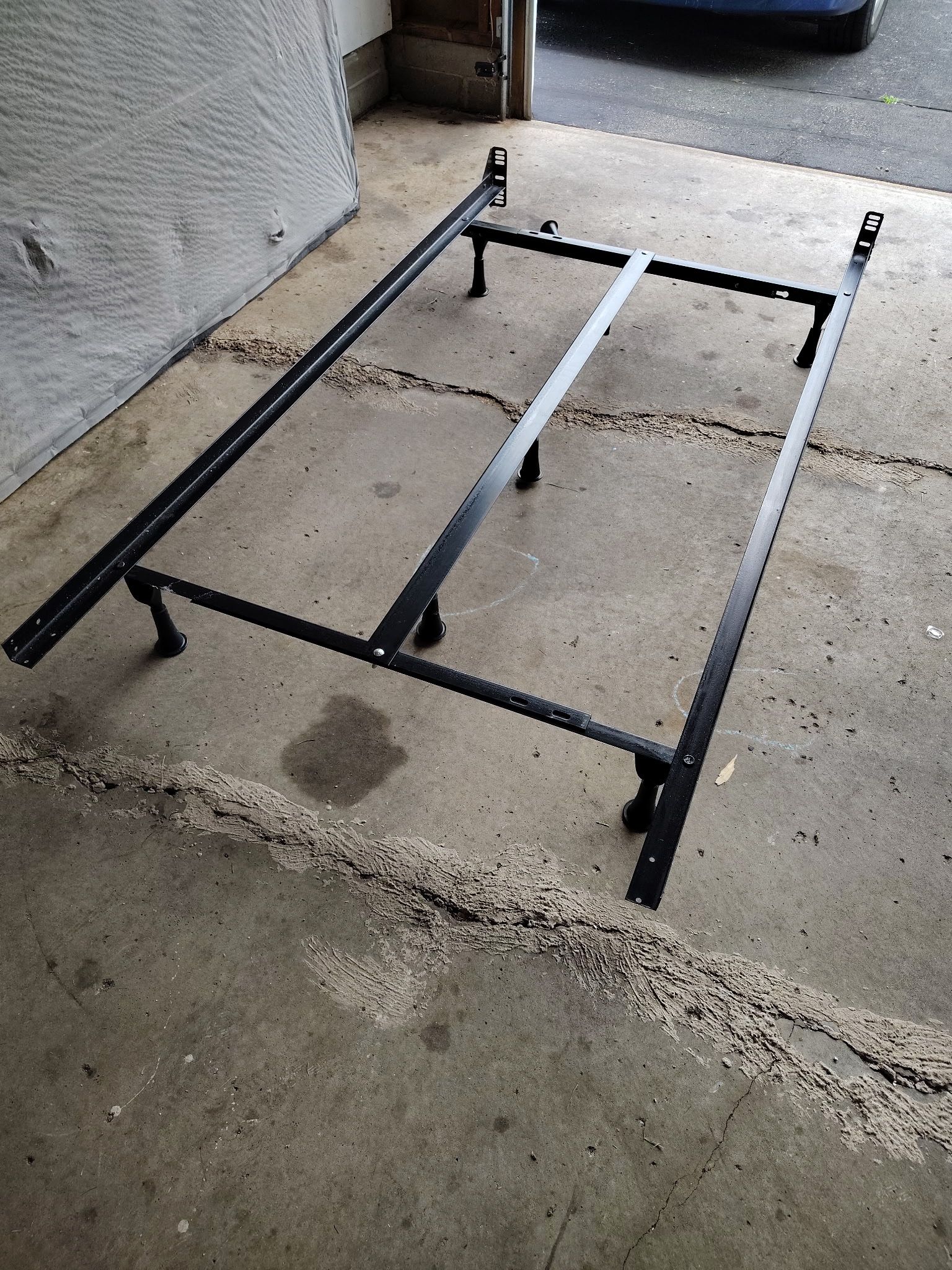 Twin Bed Frame (Expands to Queen) + Twin Box Spring