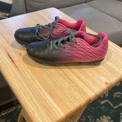 Pink And Black Cleats Size 2